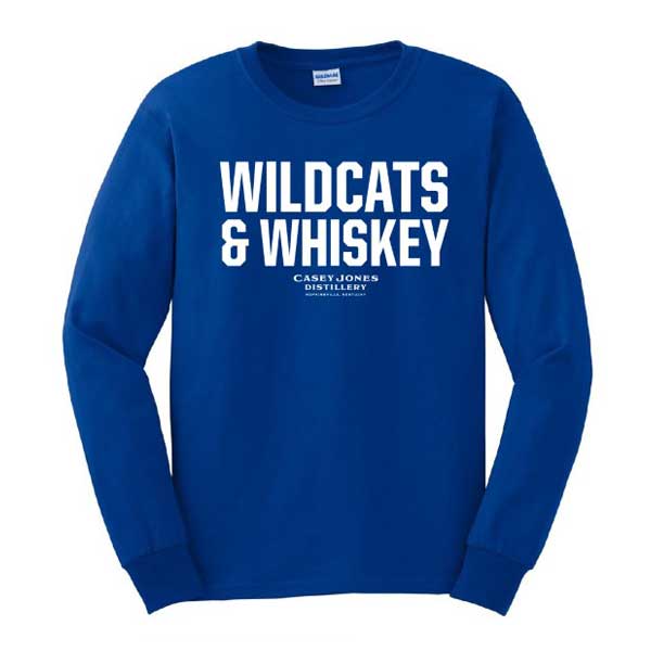 Casey Jones Distillery Wildcats & Whiskey Long Sleeve T-Shirt