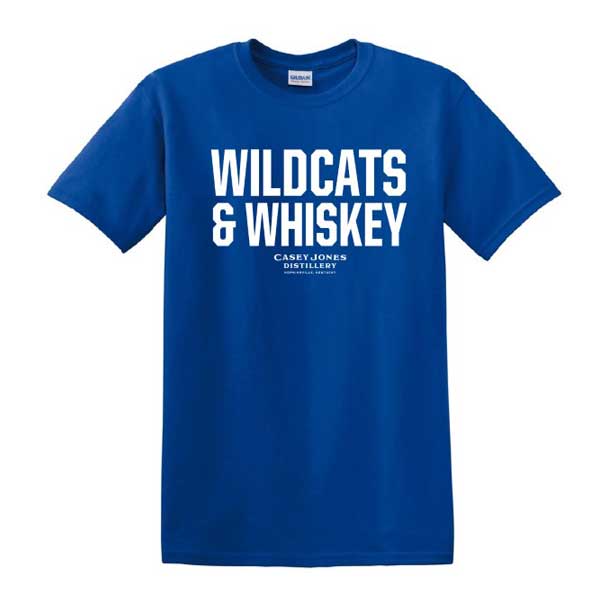 Casey Jones Distillery Wildcats & Whiskey Short Sleeve T-Shirt - Large