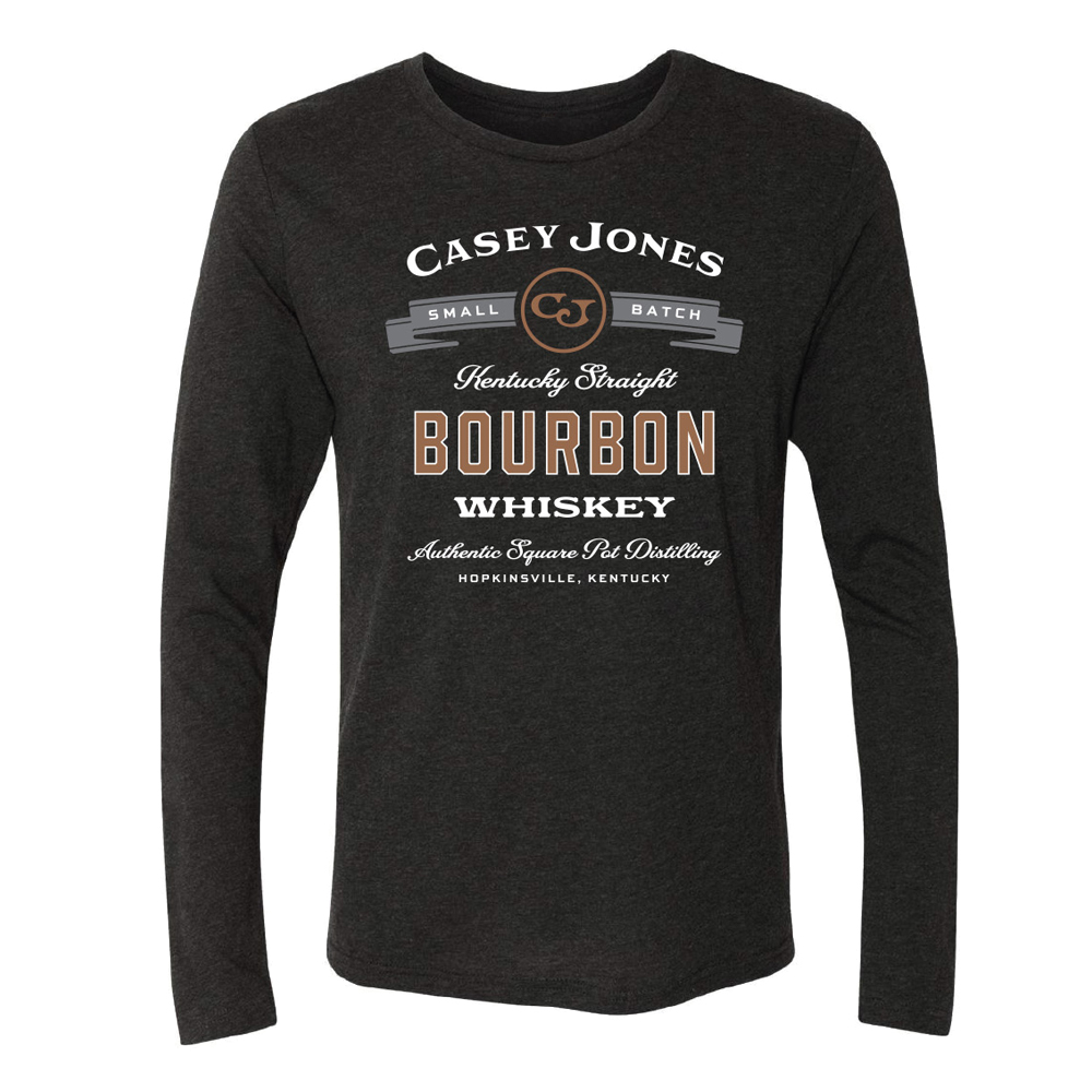 Casey Jones Distillery Long Sleeve Kentucky Straight Bourbon T-Shirt - Large