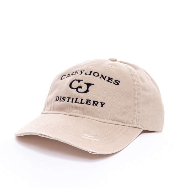 Casey Jones Distillery Stitched Logo Twill Hat in Tan