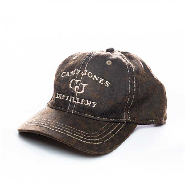 Casey Jones Distillery Stitched Logo Wax Coated Hat in Brown