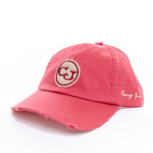 Casey Jones Distillery Autographed CJ Patch Canvas Hat in Red