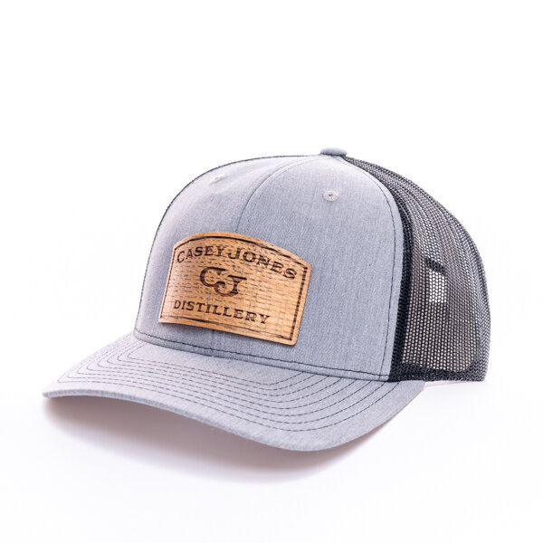 Casey Jones Distillery Barrel Stave Logo Mesh Hat in Gray & Black
